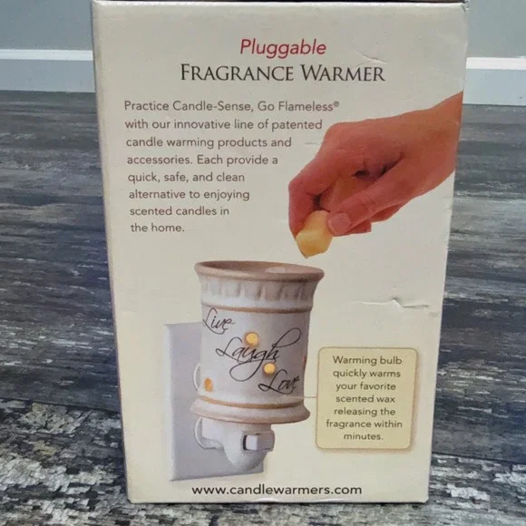Candle Warmers Live Laugh Love Plug In Fragrance Wax Warmer Gift Holiday NEW - Picture 6 of 6